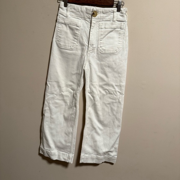 Anthropologie Crisp White Wide Leg Trousers - Picture 2 of 7